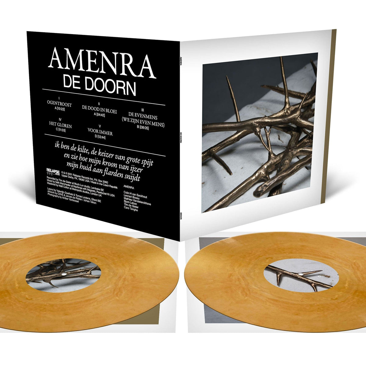 Relapse Records Vinyl Gold Vinyl Amenra &quot;De Doorn (Version 2)&quot; DLP