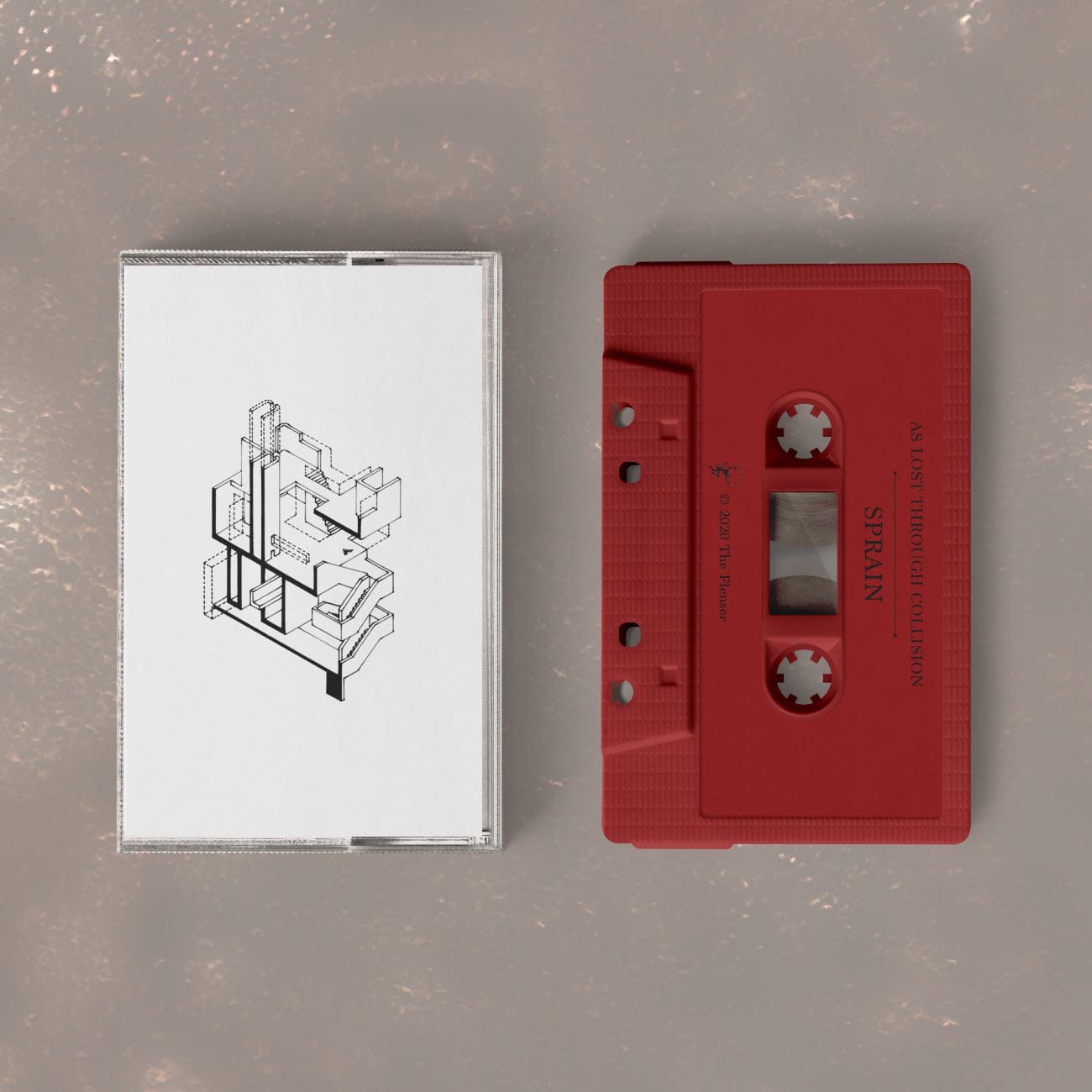 The Flenser Tapes Sprain "As Lost Through Collision" Tape