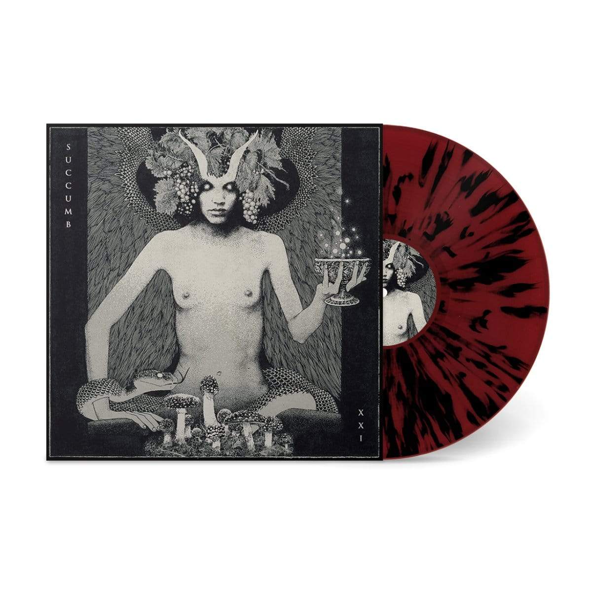 The Flenser Vinyl Blood Red with Black Splatter Vinyl Succumb &quot;XXI&quot; LP (Pre-order)